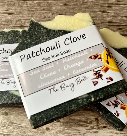 Patchouli and Clove Sea Salt Bar