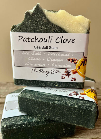 Patchouli and Clove Sea Salt Bar